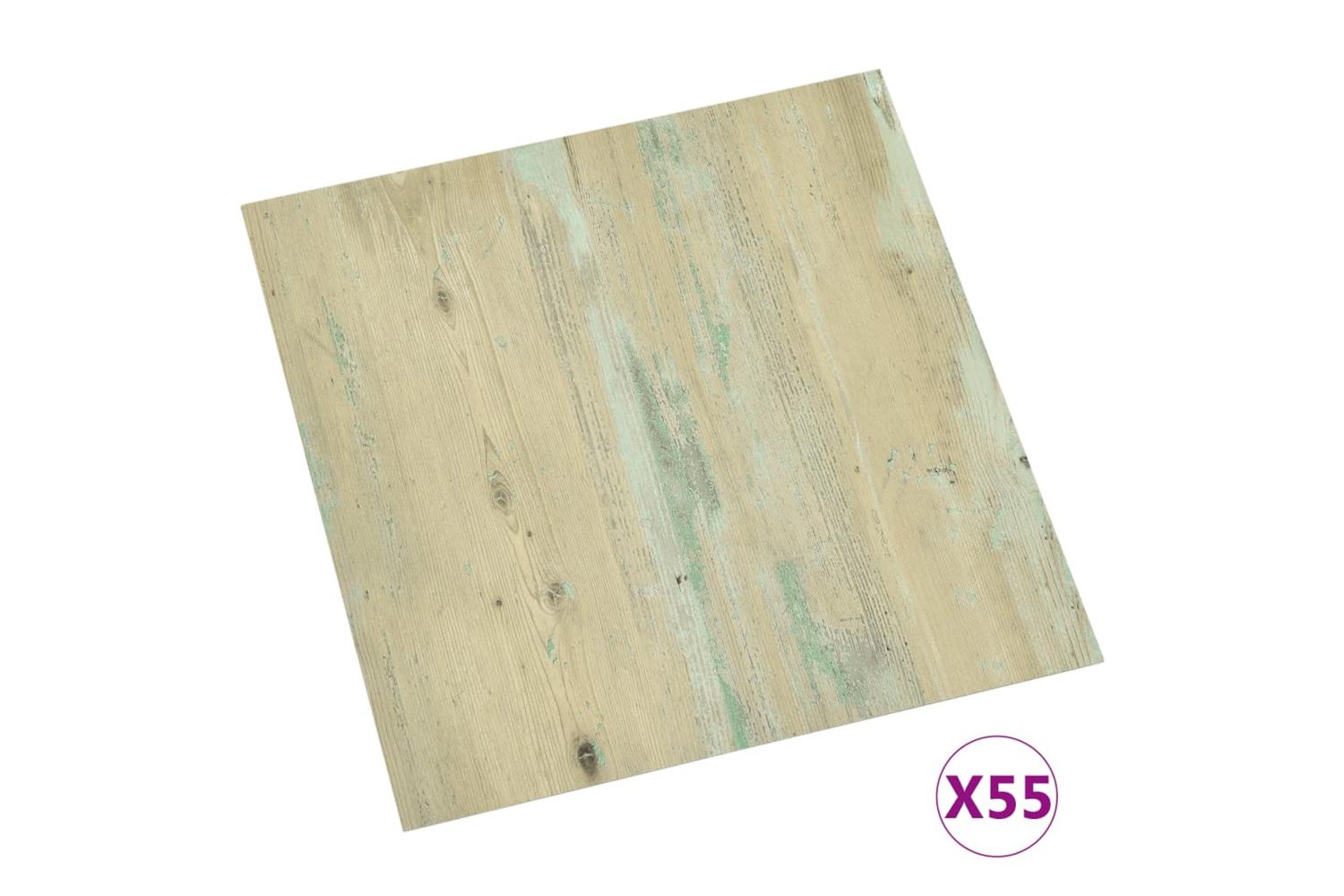 Vidaxl Self-adhesive Flooring Planks 55 Pcs Pvc 5.11 MÂ² Light Brown