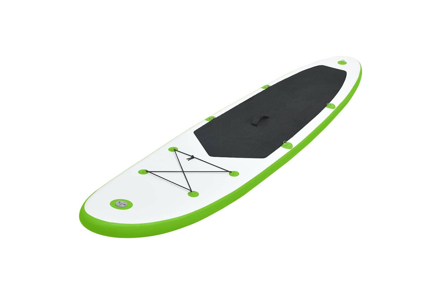 Vidaxl Inflatable Stand Up Paddleboard Set Green And White-2
