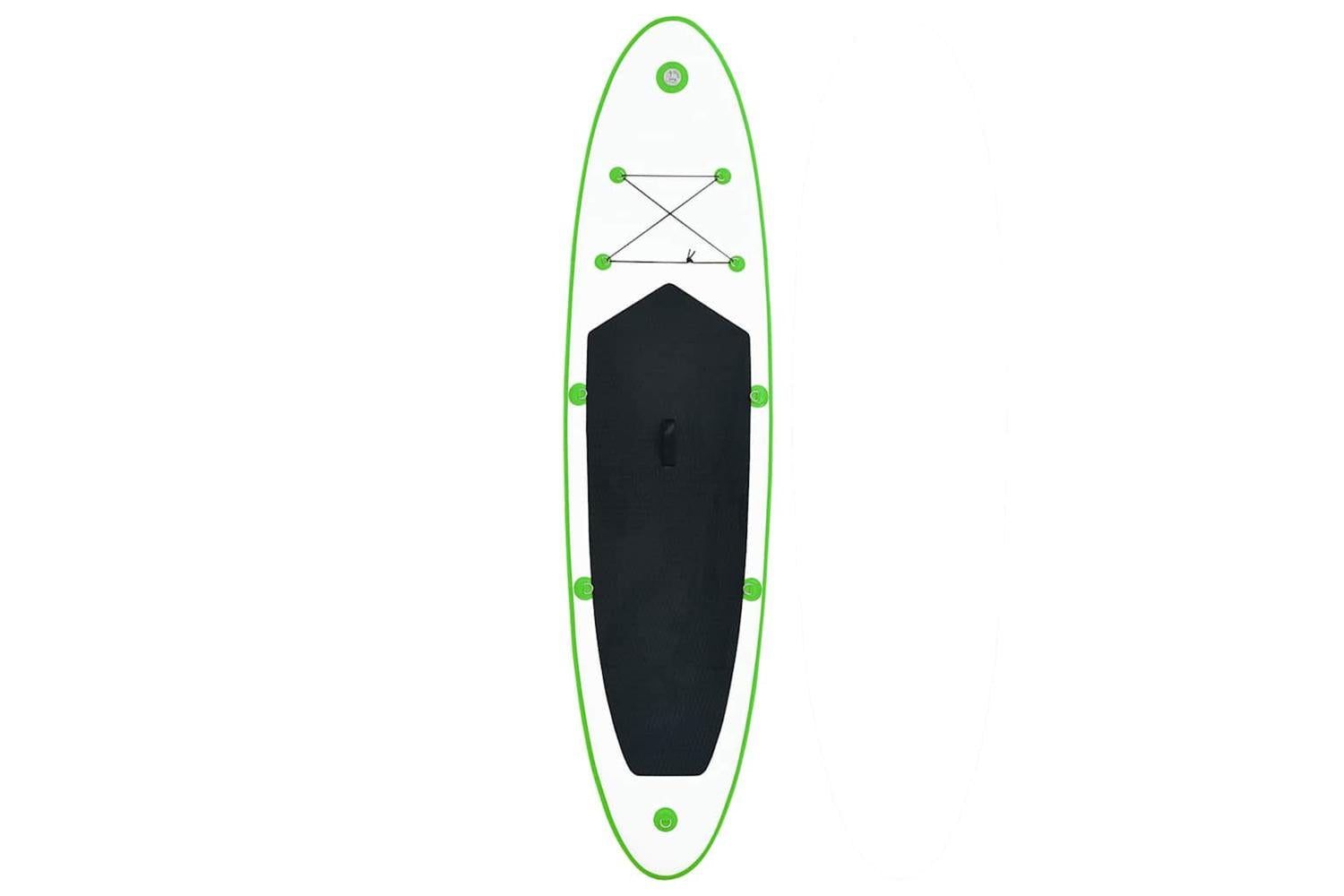Vidaxl Inflatable Stand Up Paddleboard Set Green And White-3