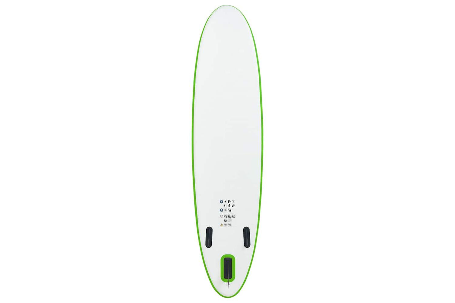 Vidaxl Inflatable Stand Up Paddleboard Set Green And White-4