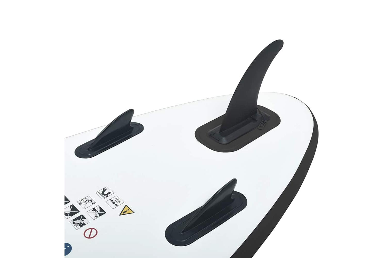 Vidaxl Inflatable Stand Up Paddleboard Set Black And White-5