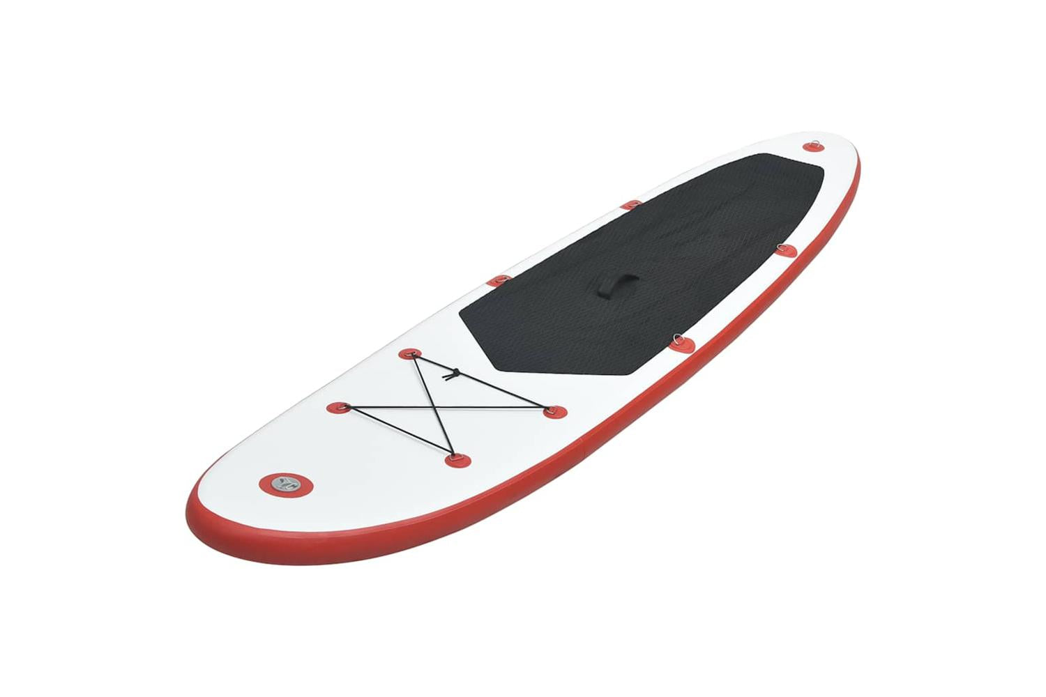 Vidaxl Stand Up Paddle Board Set Sup Surfboard Inflatable Red And White-2