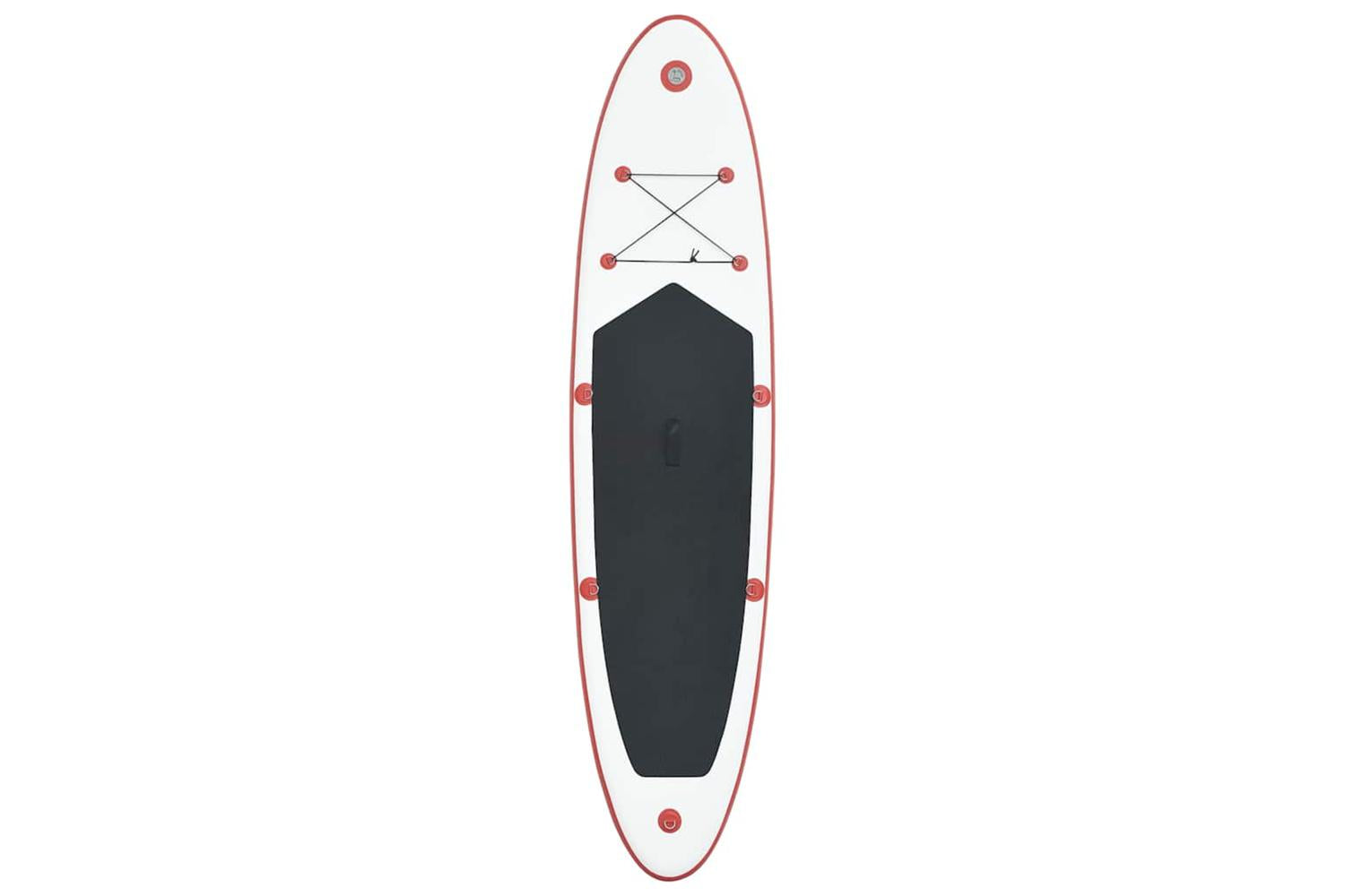 Vidaxl Stand Up Paddle Board Set Sup Surfboard Inflatable Red And White-3