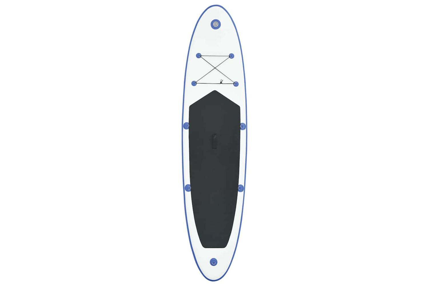 Vidaxl Stand Up Paddle Board Set Sup Surfboard Inflatable Blue And White-3