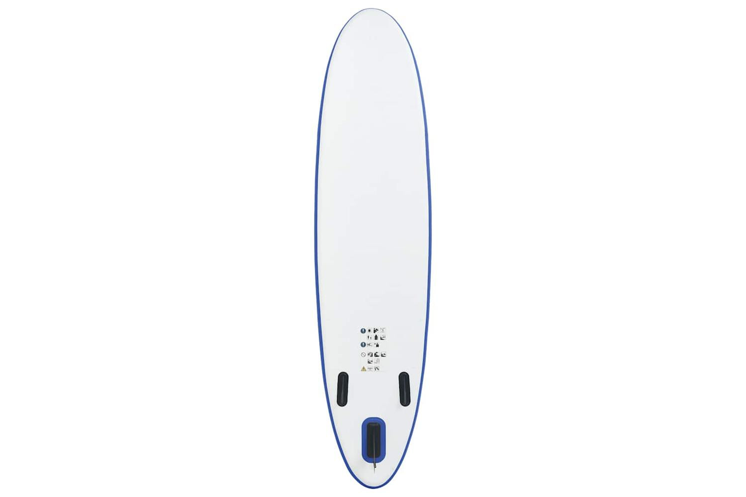 Vidaxl Stand Up Paddle Board Set Sup Surfboard Inflatable Blue And White-4
