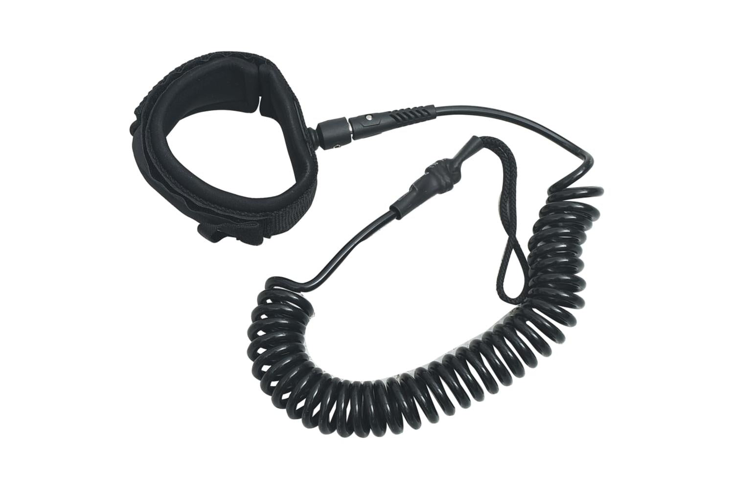 Vidaxl 92205 Sup Coiled Leash Black 10 Inch