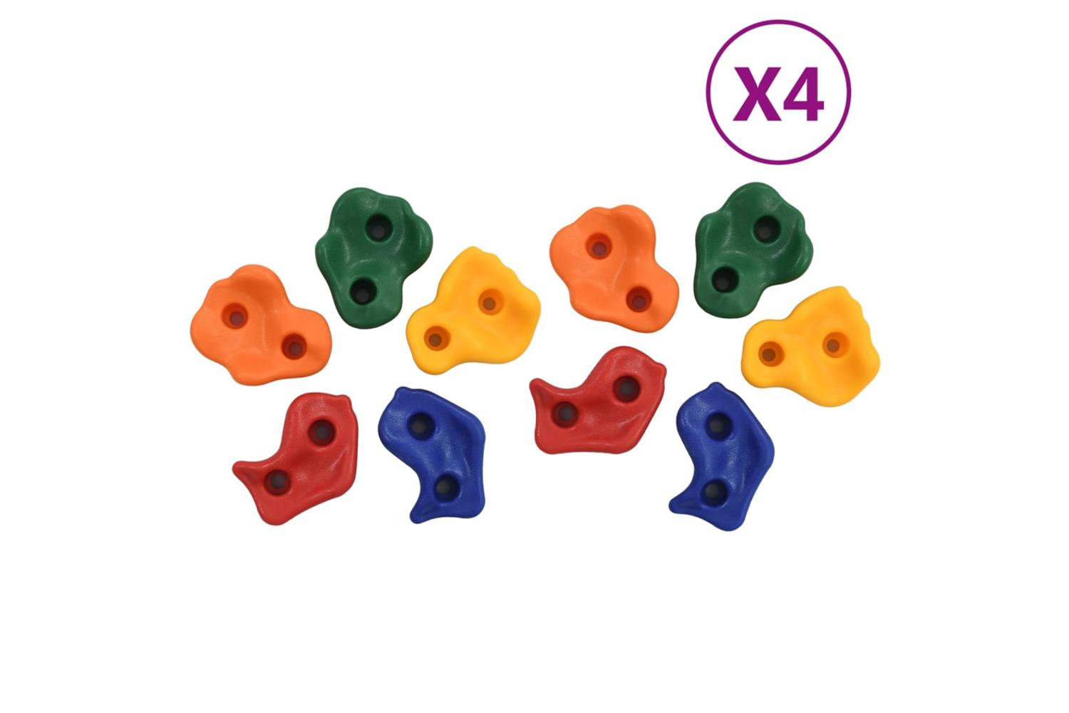 Vidaxl 3094305 Climbing Stones 40 Pcs Pe Multicolour