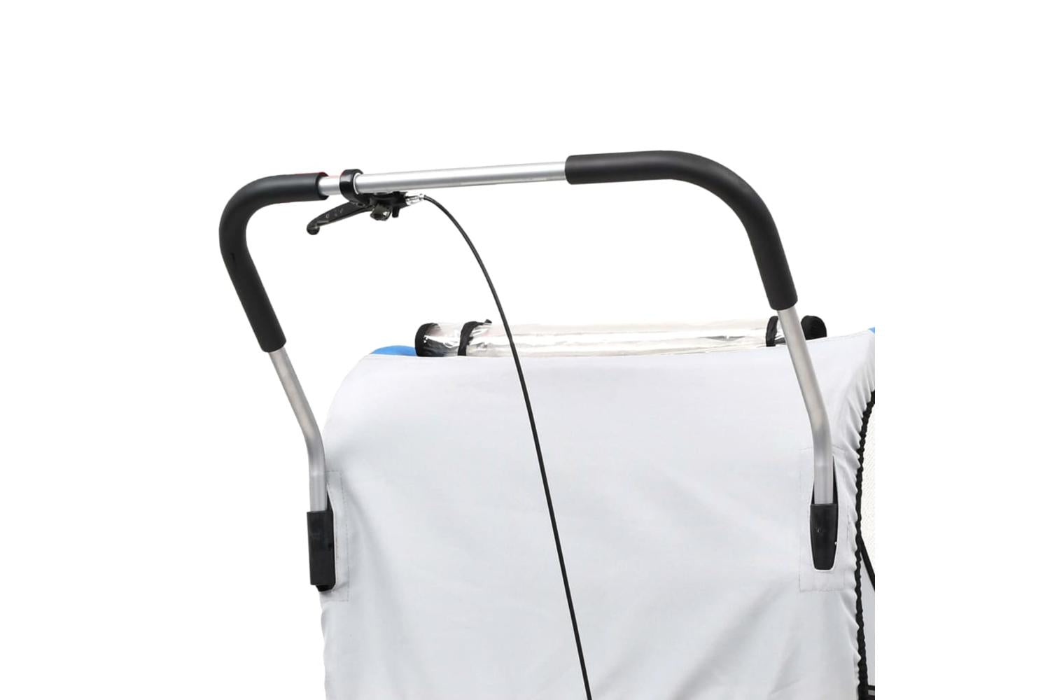 Vidaxl 2-in-1 Bike Trailer & Stroller Blue And Grey-5