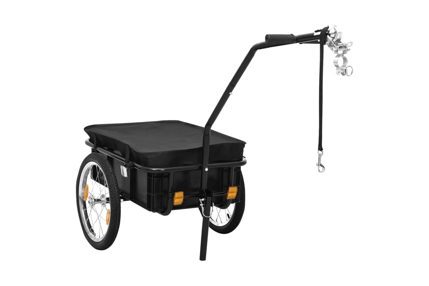vidaXL Bike Trailer/hand Wagon 155x60x83cm Steel Black