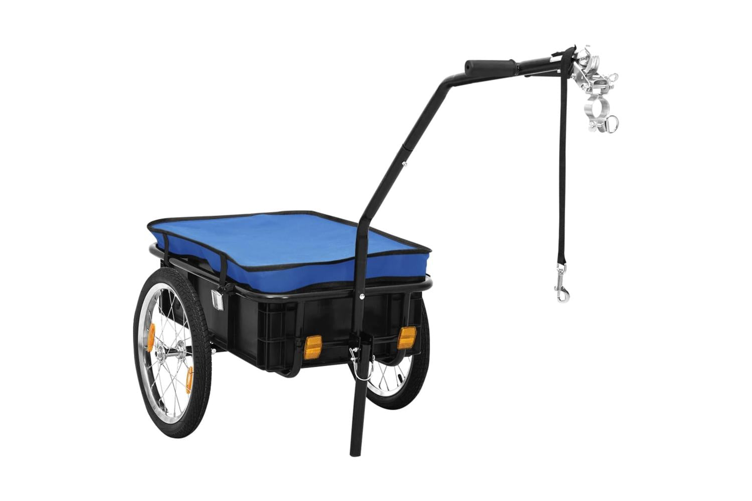 vidaXL Bike Trailer/hand Wagon 155x60x83cm Steel Blue
