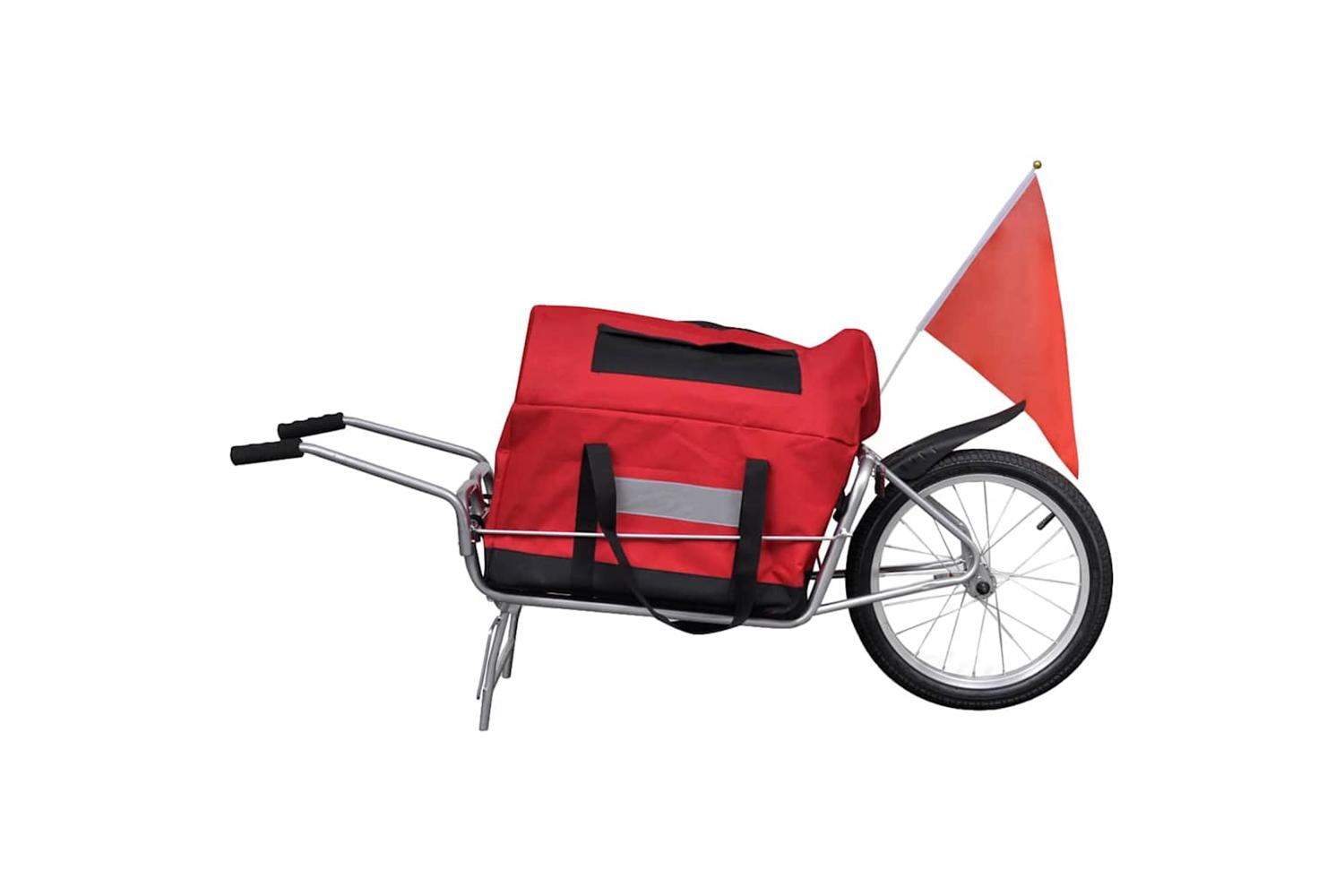 Vidaxl Bike Trailer One-wheel With Storage Bag