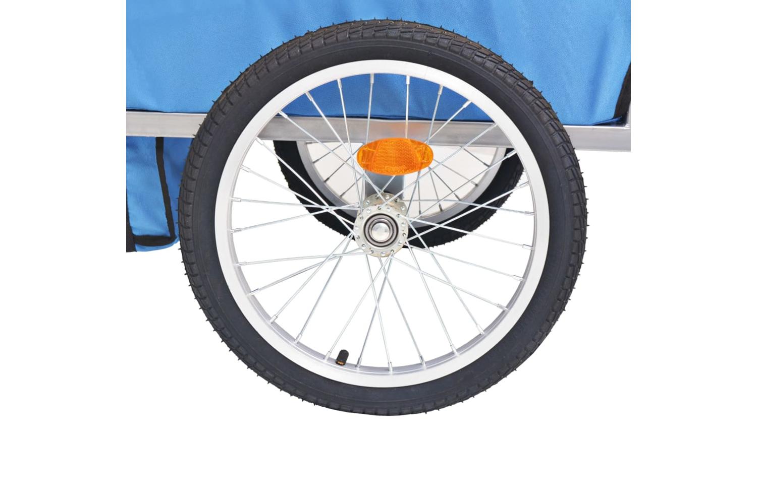 Vidaxl Bike Trailer Grey And Blue 30 Kg-5