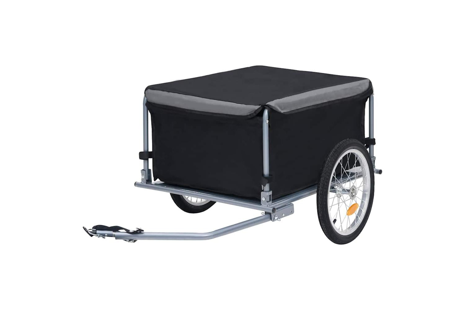 Vidaxl Bike Trailer Black And Grey 65 Kg