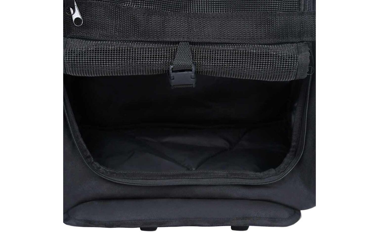 vidaXL Foldable Multipurpose Pet Trolley Black-5