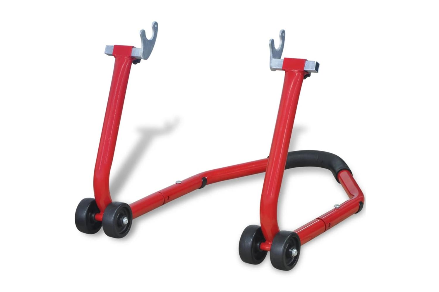 Vidaxl 141970 Motorcycle Rear Stand Red
