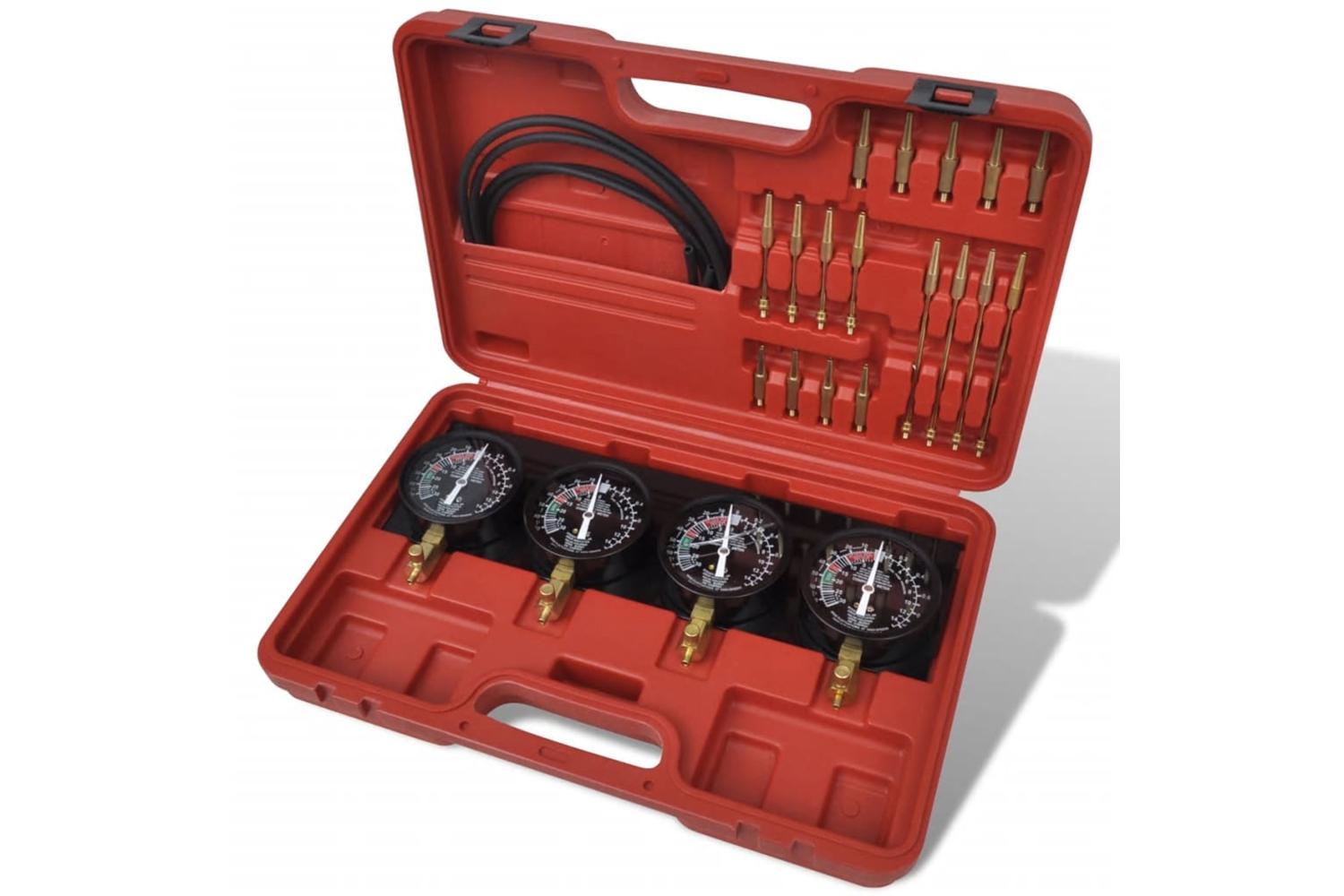 Vidaxl 210280 Carburetor Vacuum Synchronizer Gauges Tool Kit