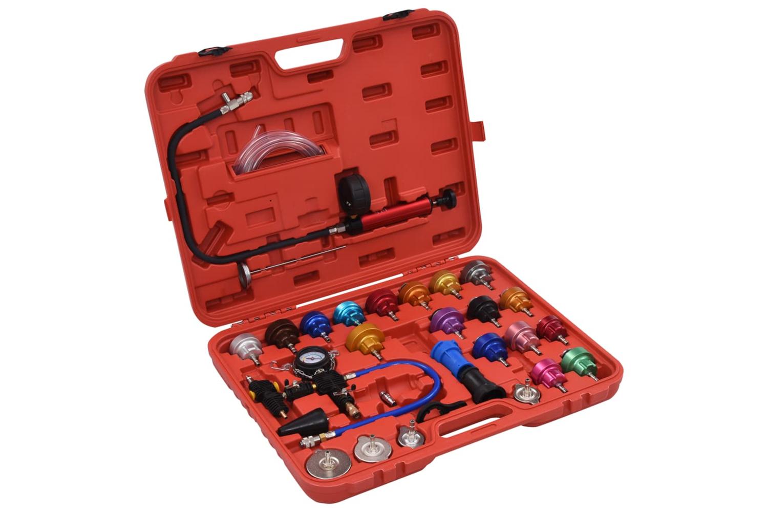 Vidaxl 210534 28 Piece Cooling System & Radiator Cap Pressure Tester