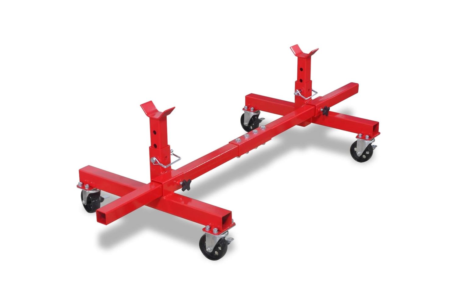 Vidaxl 141967 Mobile Axle Stand Red