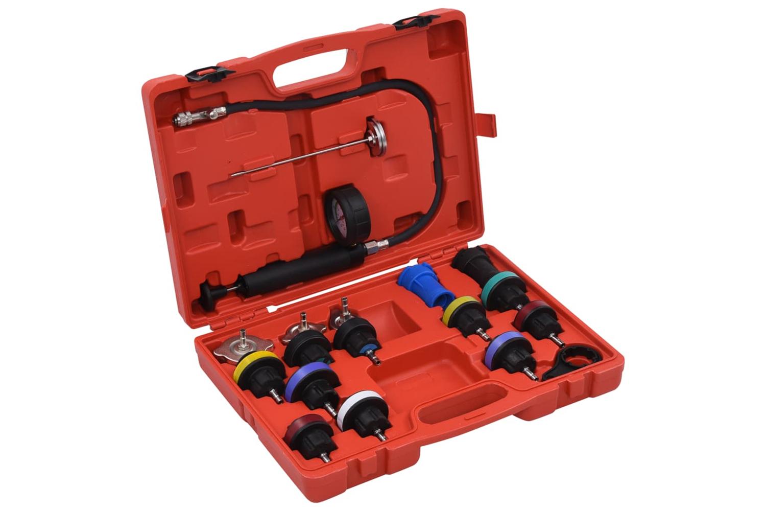 Vidaxl 210535 18 Piece Cooling System & Radiator Cap Pressure Tester