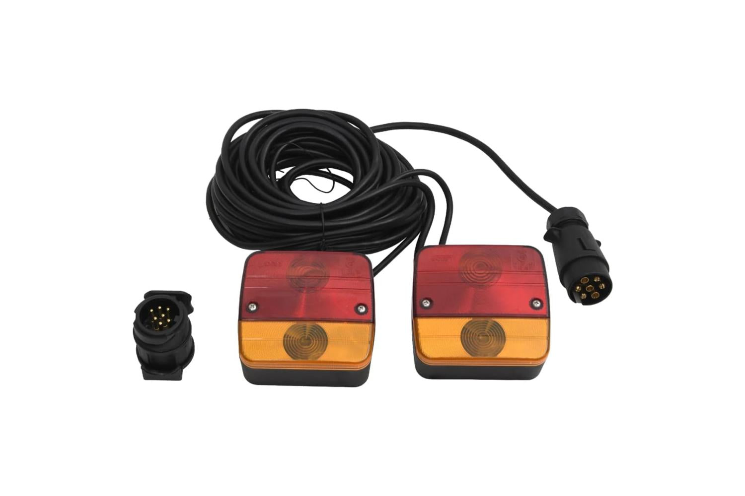vidaXL 152902 Trailer Lights 2 Pcs Red 10.5x5x9.5cm 12v Classic Bulb
