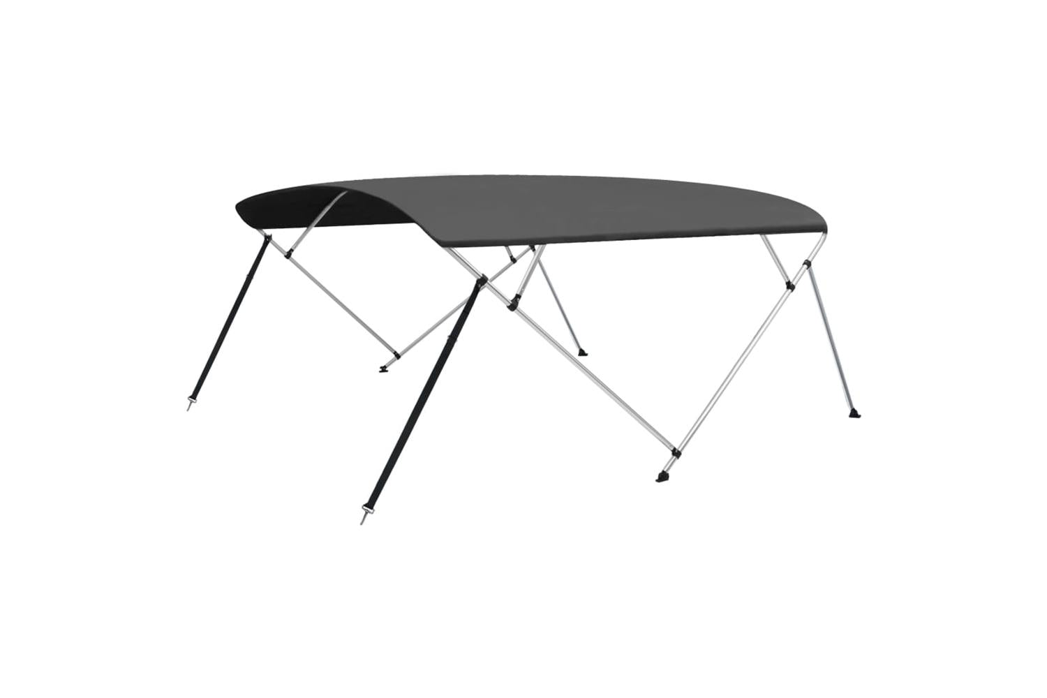 vidaXL 93142 4 Bow Bimini Top Anthracite 243x(230-244)x137cm