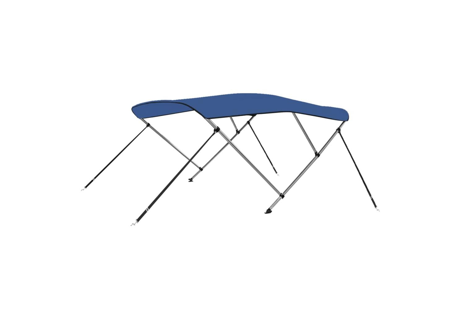 vidaXL 92365 3 Bow Bimini Top Blue 183x180x137cm