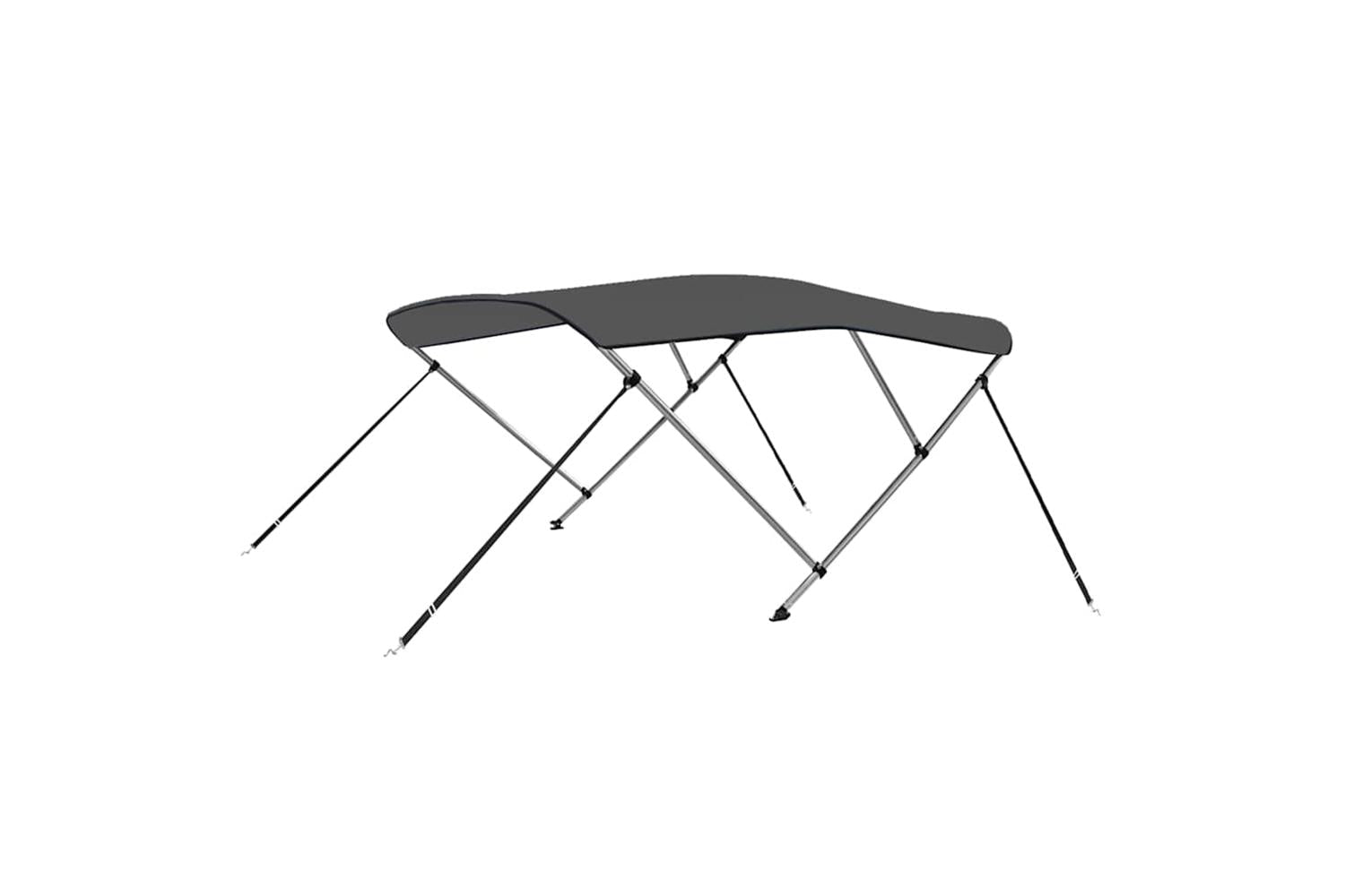 vidaXL 93133 3 Bow Bimini Top Anthracite 183x140x137cm