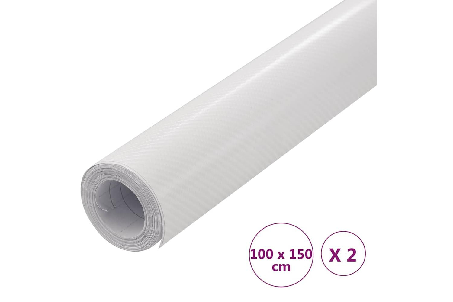 vidaXL 210725 Car Films 2 Pcs 4d White 100x150cm-6