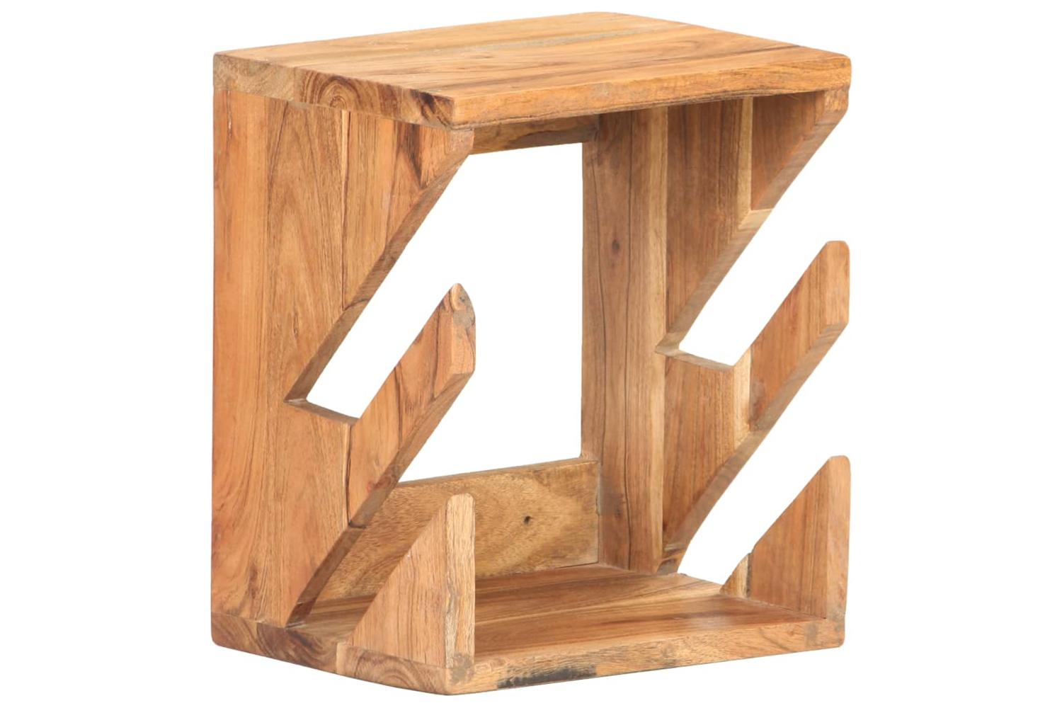 vidaXL 320482 Wall Mounted Skateboard Holder 25x20x30cm Solid Acacia Wood