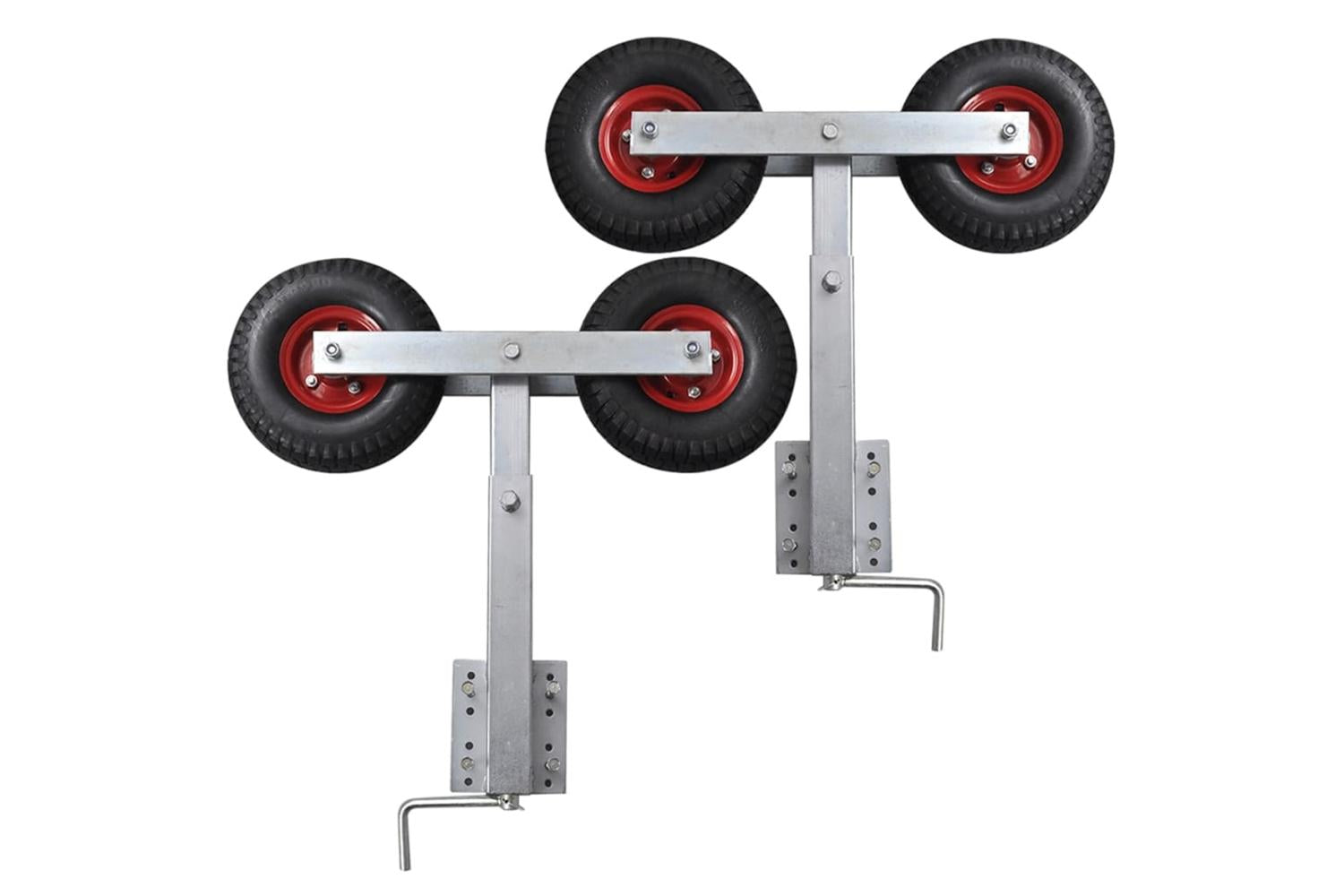 vidaXL 141551 Boat Trailer Double Wheel Bow Support Set Of 2 59 - 84cm