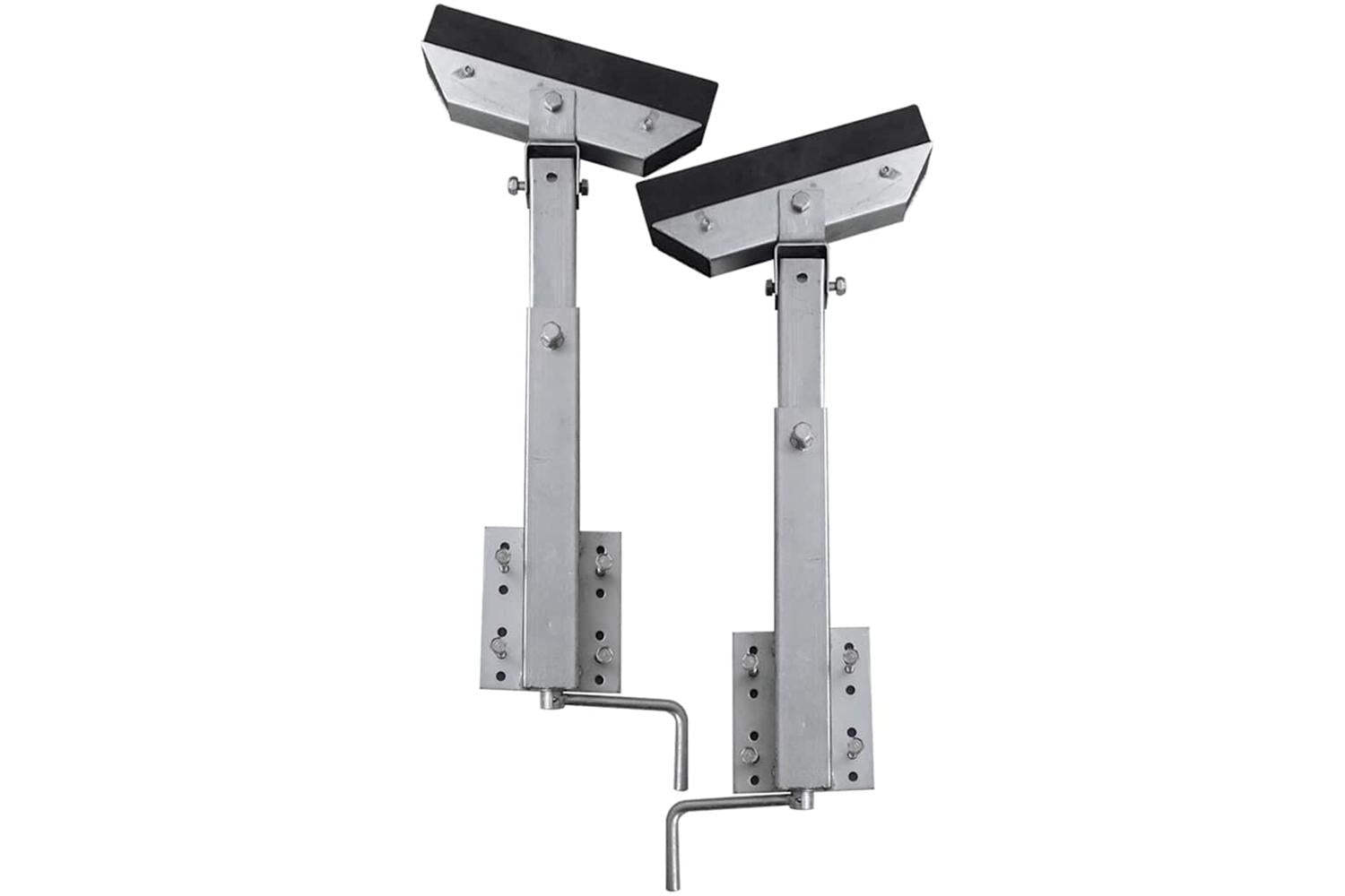 vidaXL 141552 Boat Trailer Solid Bar Bow Support Set Of 2 63 - 88cm