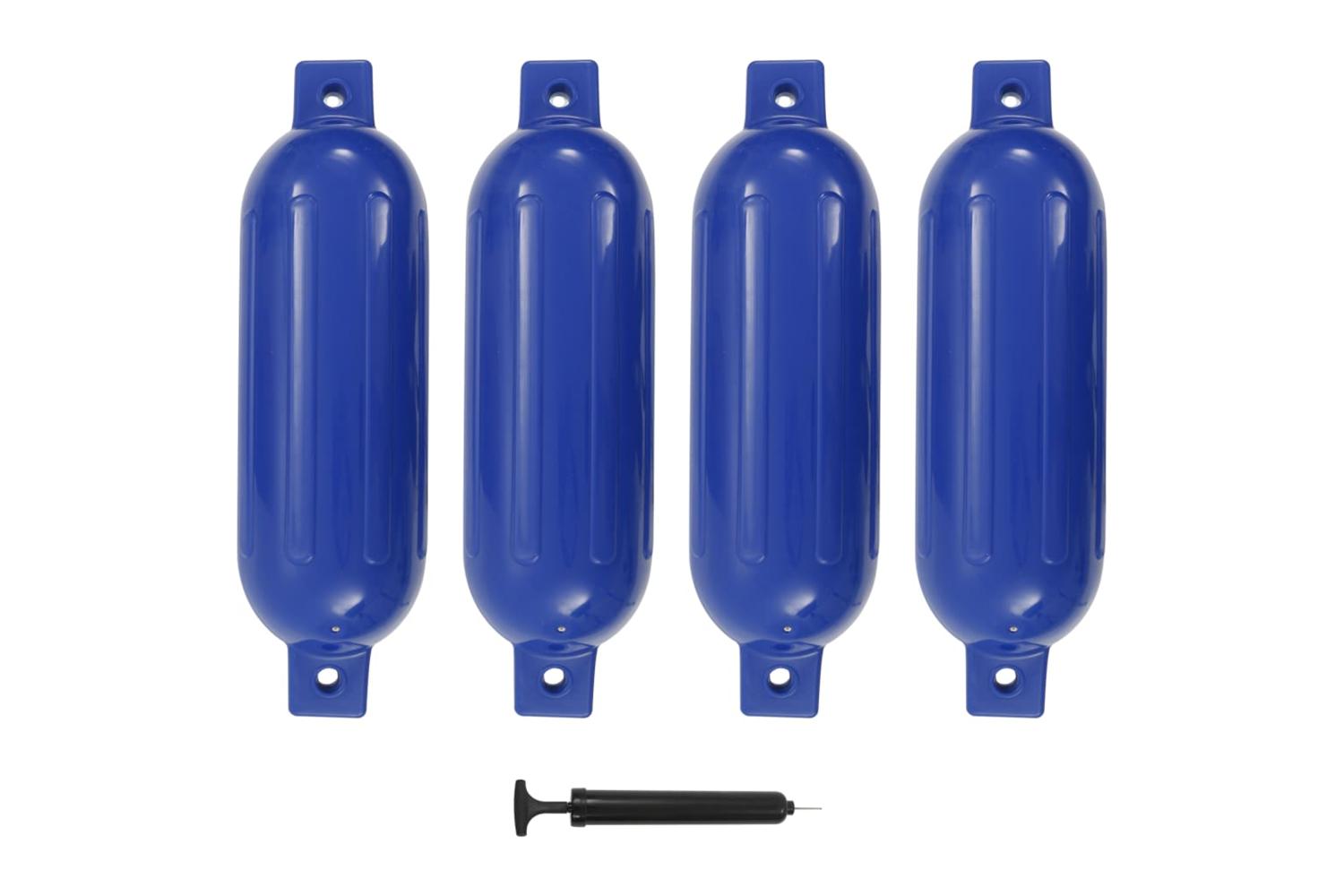 Vidaxl Boat Fenders 4 Pcs Blue 51x14 Cm Pvc