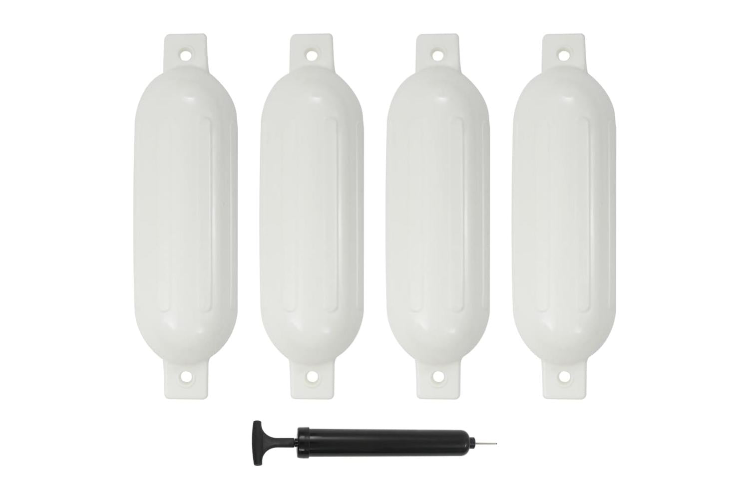 Vidaxl Boat Fenders 4 Pcs White 51x14 Cm Pvc