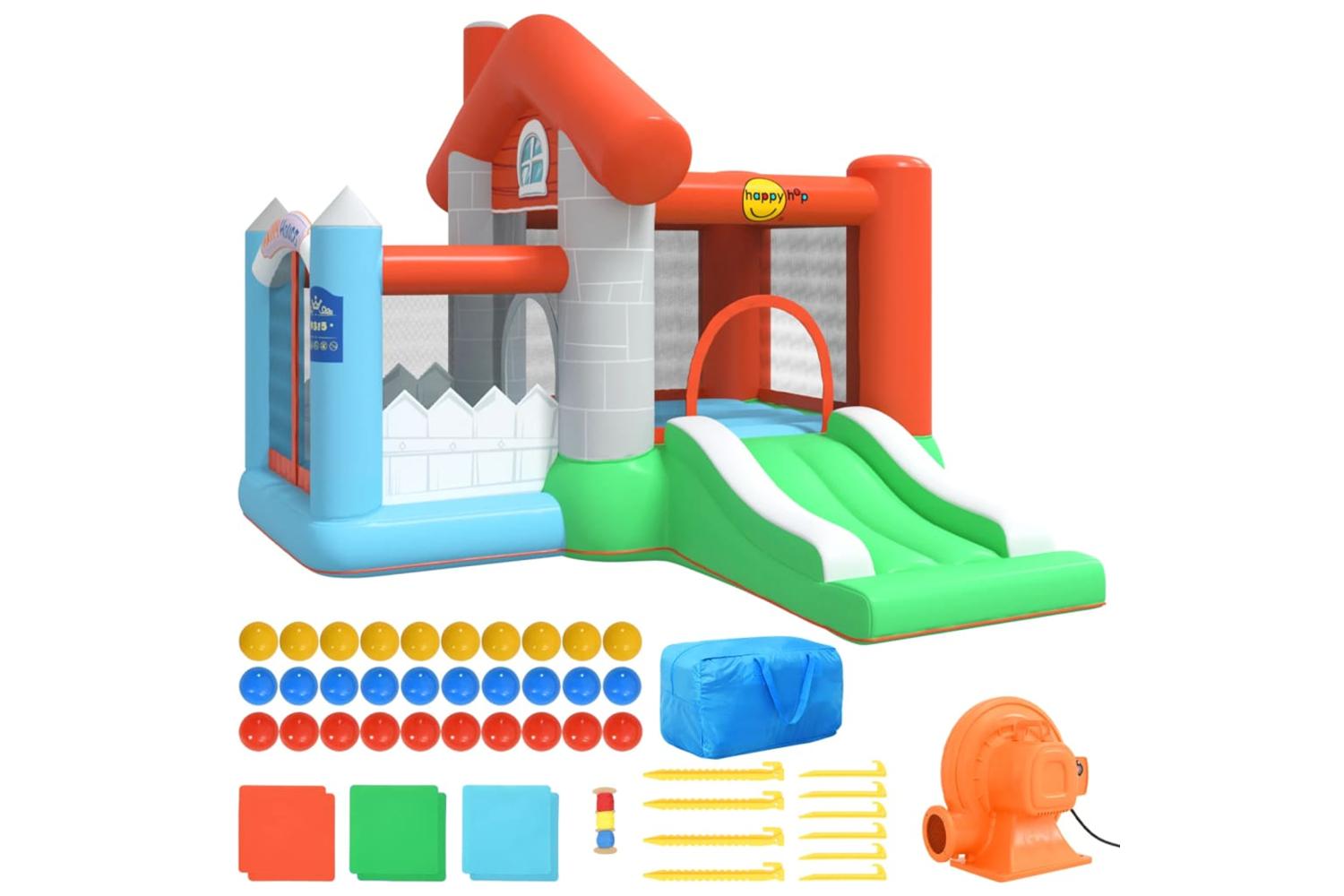 Happy Hop 93444 Inflatable Bouncer With Slide 272x257x220 Cm Pvc