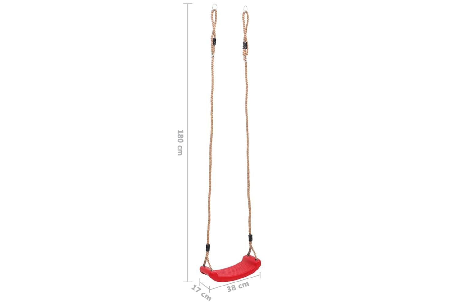 Vidaxl Swing Seat For Children Red-6