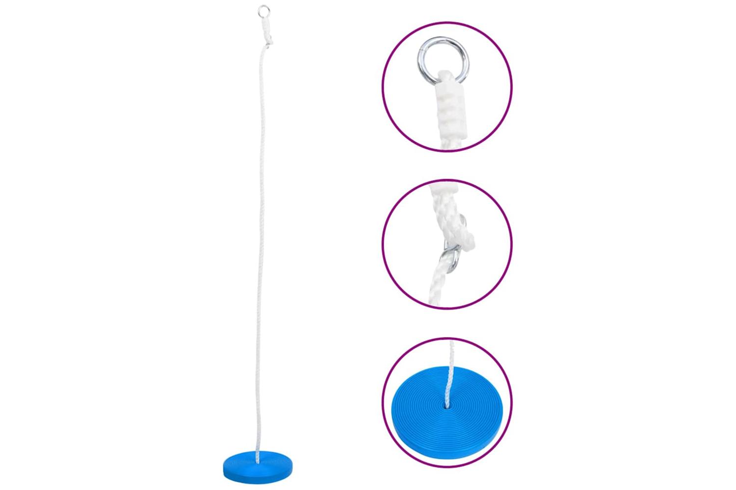 Vidaxl Plate Swing 180 Cm Blue