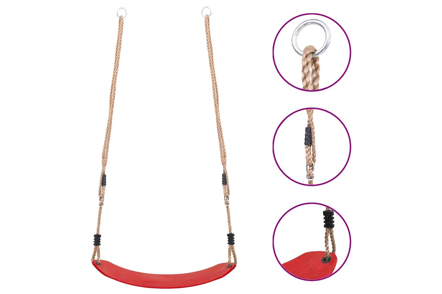 Vidaxl Swing Seat For Children Red