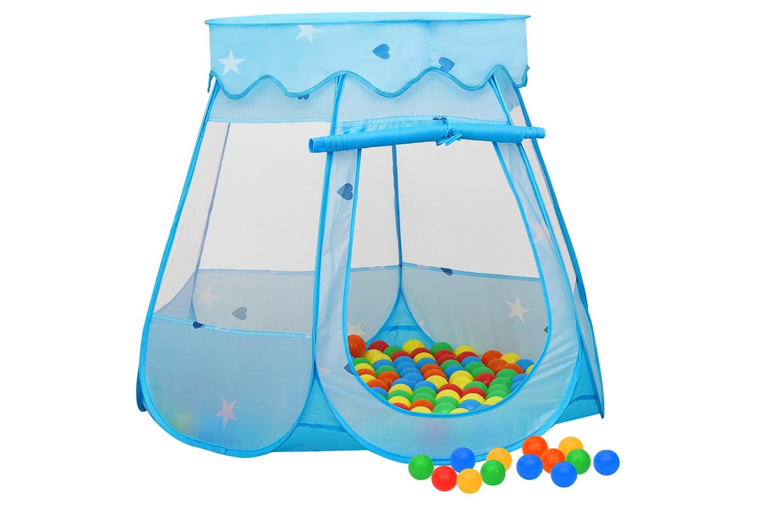 vidaXL 3107721 Children Play Tent With 250 Balls Blue 102x102x82cm