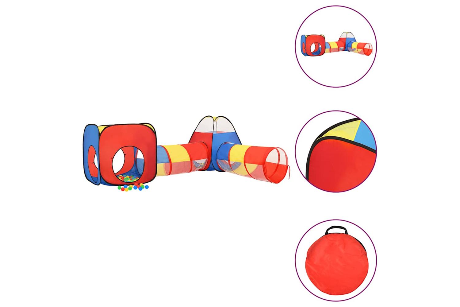 Vidaxl Children Play Tent Multicolour 190x264x90 Cm-3