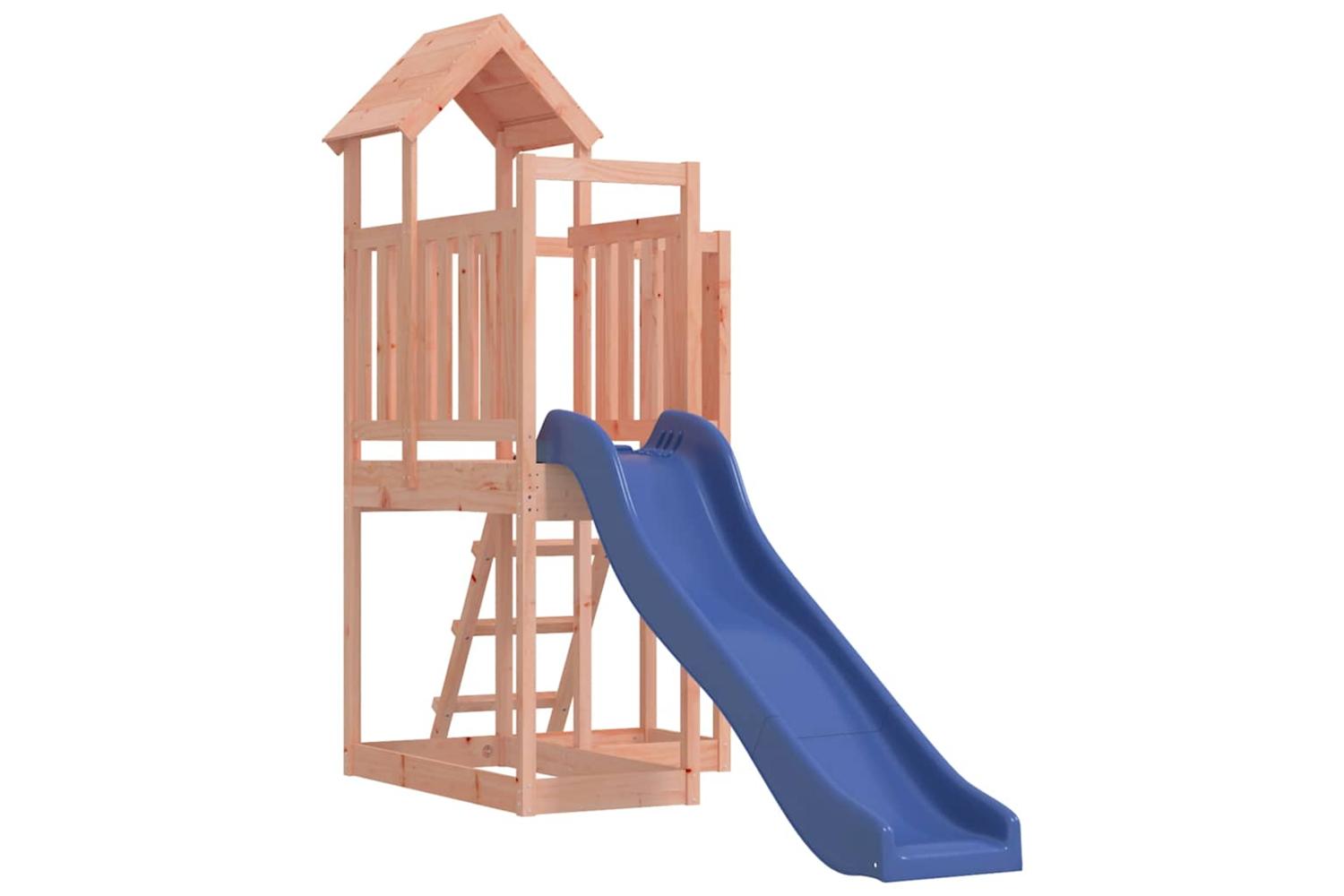 Vidaxl 3155829 Playhouse With Slide Solid Wood Douglas-2