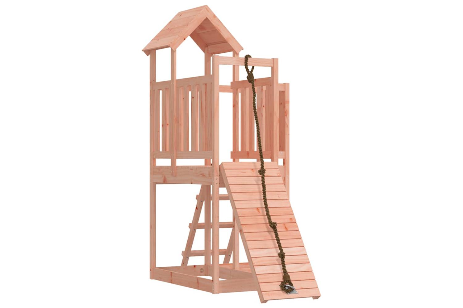 Vidaxl 3155832 Playhouse With Climbing Wall Solid Wood Douglas-2