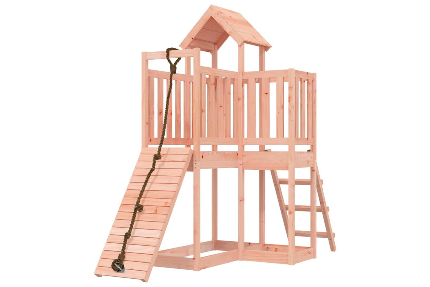 Vidaxl 3155832 Playhouse With Climbing Wall Solid Wood Douglas-3