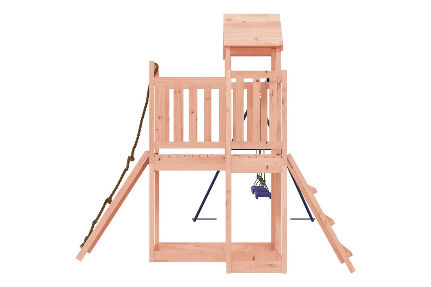 Vidaxl 3155838 Playhouse With Climbing Wall Swings Solid Wood Douglas-5