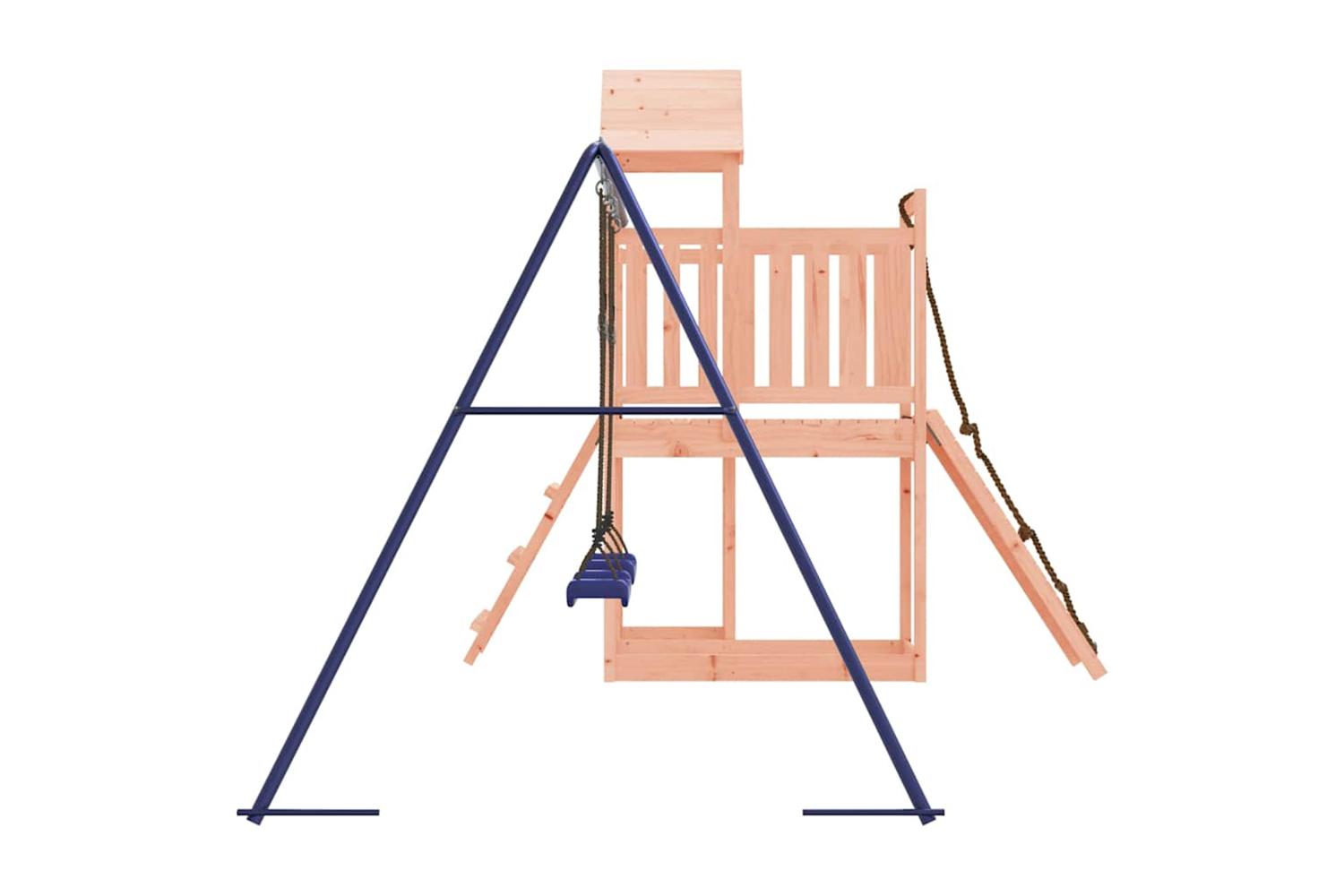 Vidaxl 3155838 Playhouse With Climbing Wall Swings Solid Wood Douglas-6