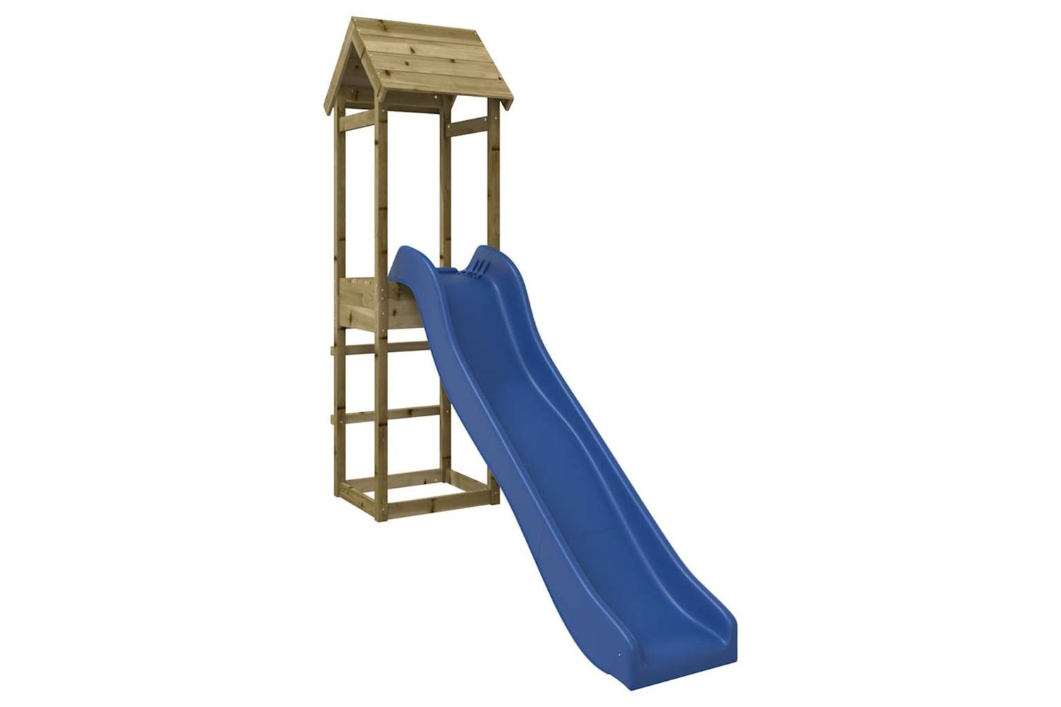 Vidaxl 3155854 Playhouse With Slide Impregnated Wood Pine