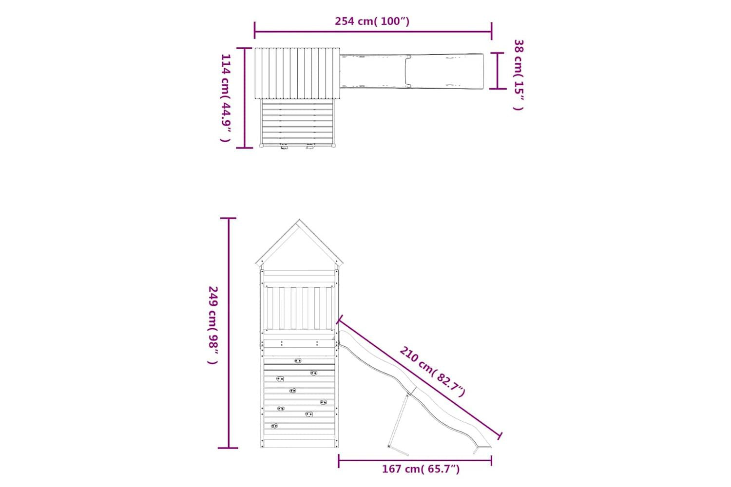 Vidaxl 3156984 Outdoor Playset Impregnated Wood Pine-10