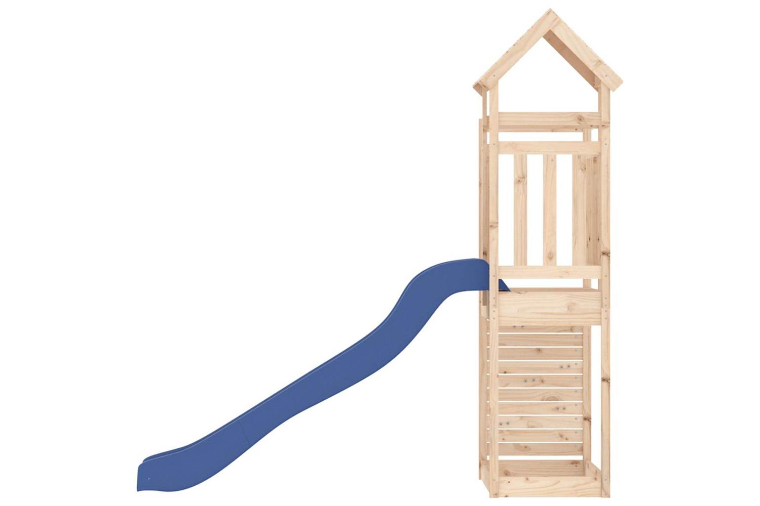 Vidaxl 3155900 Playhouse With Slide Rockwall Solid Wood Pine-5