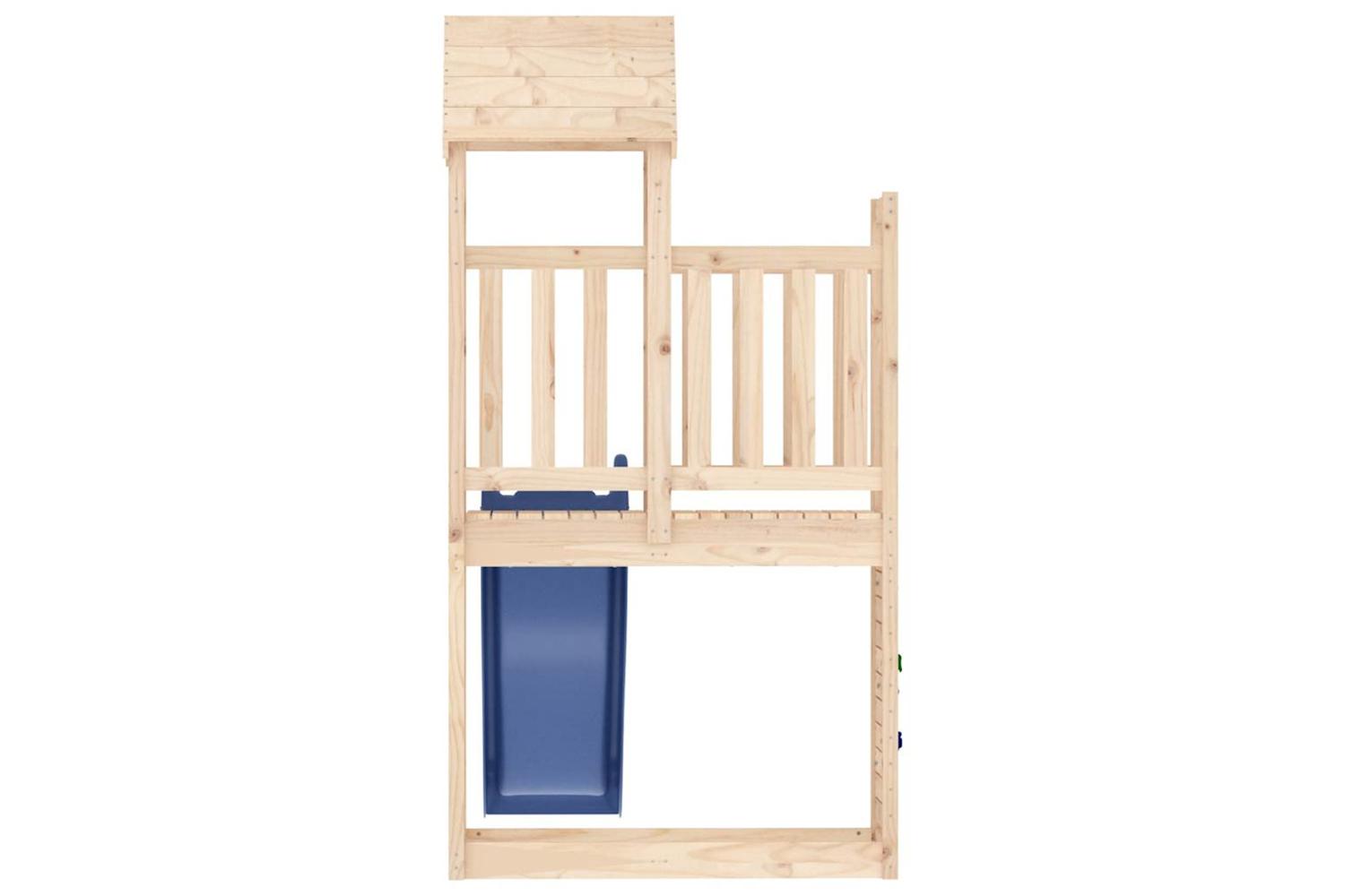 Vidaxl 3155900 Playhouse With Slide Rockwall Solid Wood Pine-6