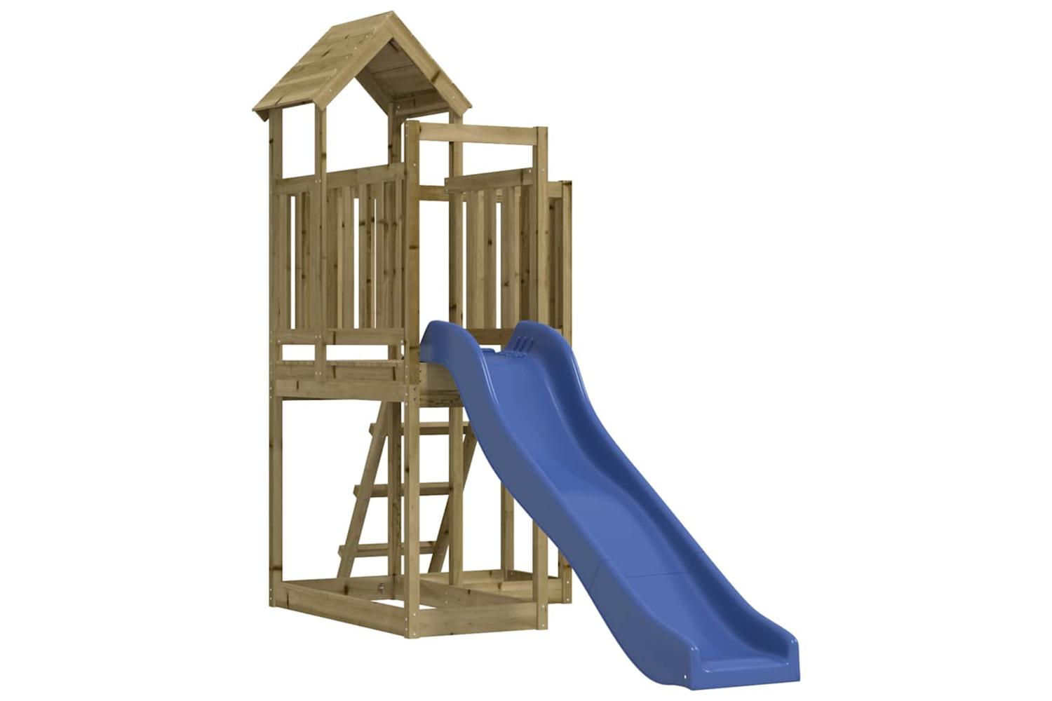 Vidaxl 3155830 Playhouse With Slide Impregnated Wood Pine