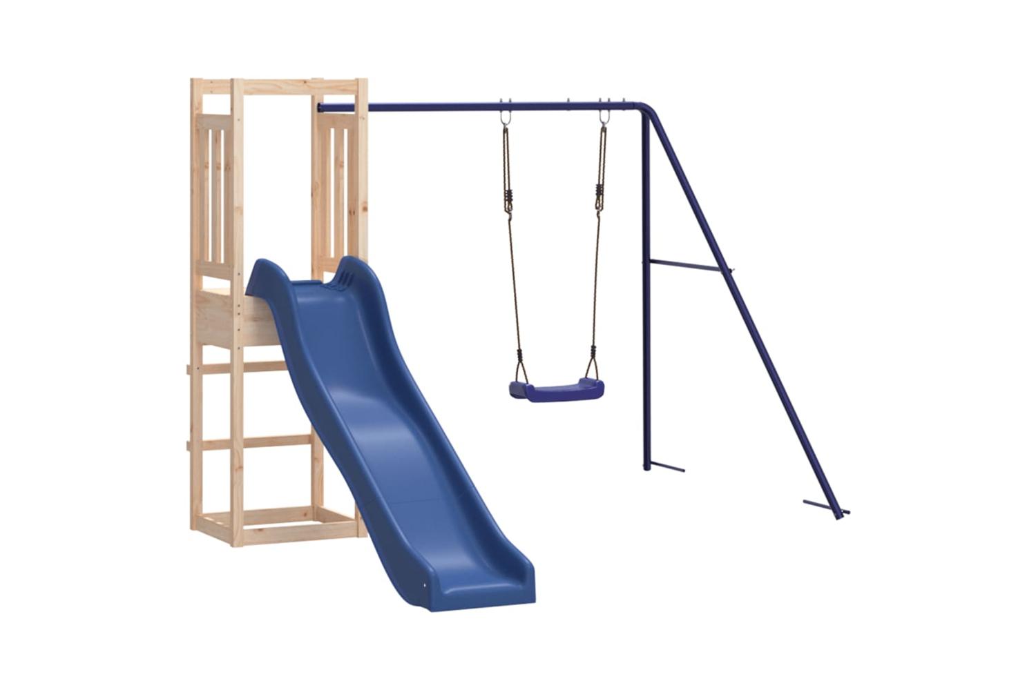 Vidaxl 3155956 Playhouse With Slide Swing Impregnated Wood Pine